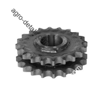 Звездочка двойная РСМ-10.01.55.240-01 вала привода удлинителя выгрузного шнека комбайна Дон-1500