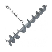 Шнек РСМ-10.01.47.020Г зерновой наклонного бункера d=200 зерноуборочного комбайна Дон-1500