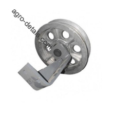 Шкив обводной 3518050-121150А привода МКШ с кронштейном комбайна Дон-1500